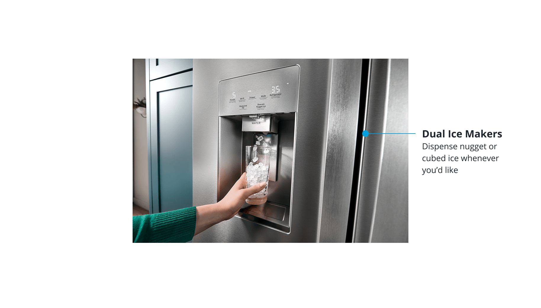 Whirlpool Water Dispenser on Refrigerator