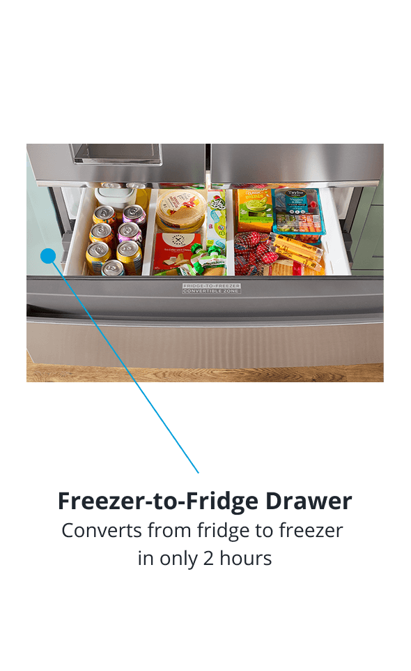 Whirlpool Refrigerator Freezer to Fridge Conversion Drawer