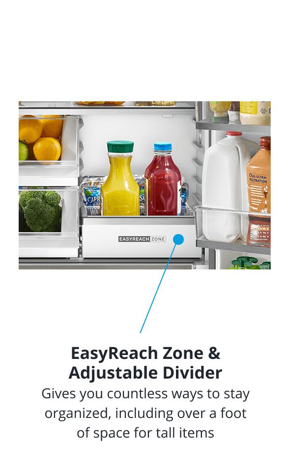 Whirlpool Refrigerator Easy To Reach Section