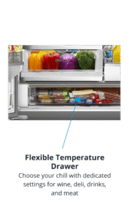Whirlpool Refrigerator Flexible Temperature Drawer