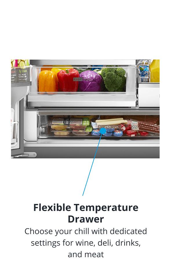 Whirlpool Refrigerator Flexible Temperature Drawer