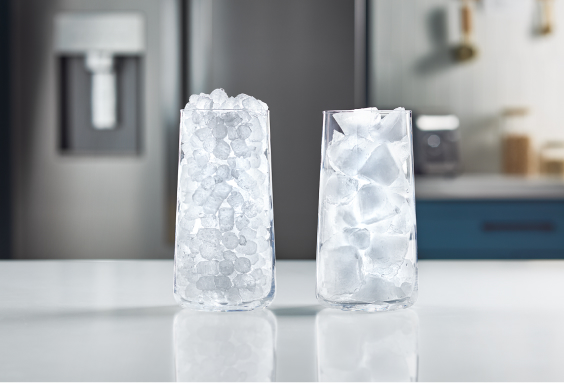 Glasses with Nugget ice in them